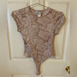 Snake print bodysuit